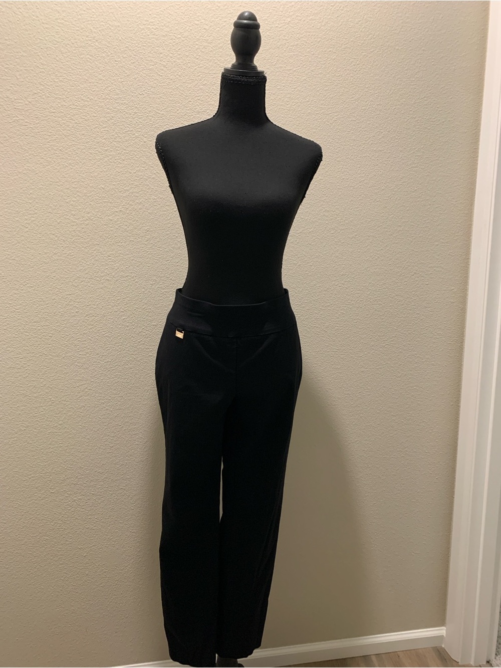Alfani Black Straight-Leg Women's Dress Pants (Size 12P)